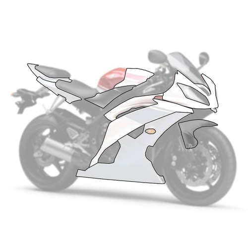 Unpainted motorcycle fairing - unpainted,